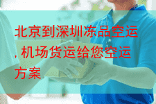 北京到深圳冻品空运,机场货运给您空运方案