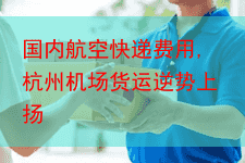 国内航空快递费用,杭州机场货运逆势上扬